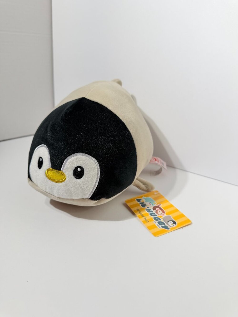 Fiesta Plush Lil Huggy Penguin Stuffed Animal Toy Tan Black New With Tags